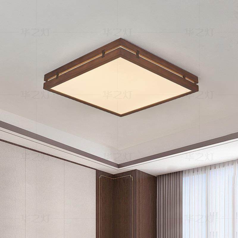 北美黑胡桃木卧室中古原木风led吸顶灯新中式款主卧房间灯全光谱,鲜花速递/花卉仿真/绿植园艺,割草机/草坪机,淘宝优惠券,粉丝福利购,淘宝优惠卷