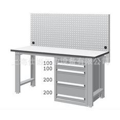 中国天钢TANKO耐磨 WBS-57041F12带挂板四落地柜式工作桌