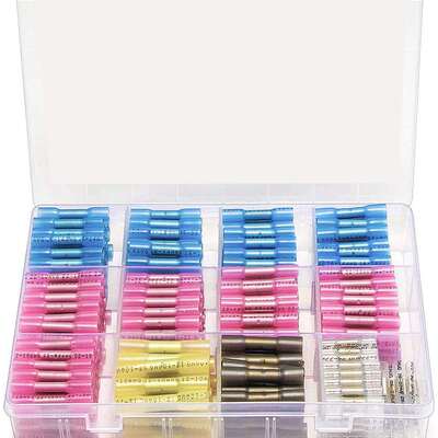 跨境货源340pcs热缩端子接线端子中间中接管端子套装