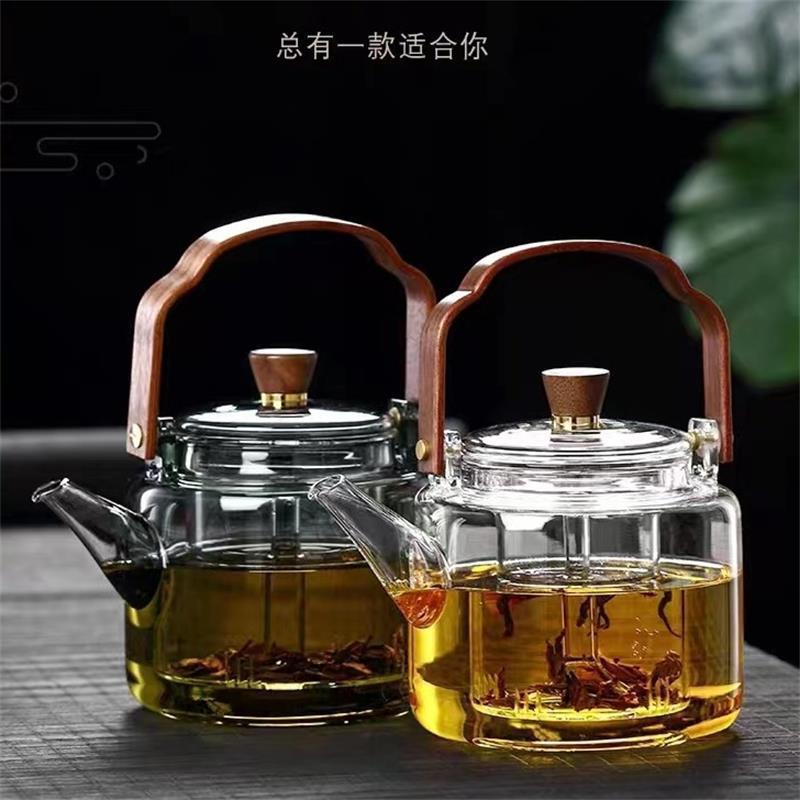 玻璃茶壶加厚烧水壶大容量电陶炉煮茶提梁壶煮家用茶水分离