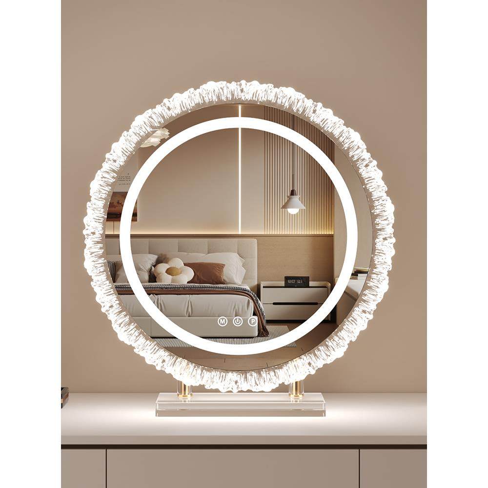 化妆镜带灯led异形台式桌面梳妆台镜子旋转梳妆镜智能触控美妆,住宅家具,化妆镜,淘宝优惠券,粉丝福利购,淘宝优惠卷