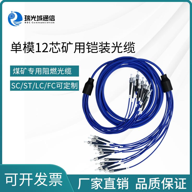 单芯双芯4芯8芯3米5米10米20米SC/LC/ST/FC单模12芯矿用铠装跳线