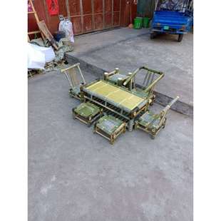 竹椅子靠背椅套几竹茶桌榻榻米小茶几竹新中式茶舍老式竹茶椅组合