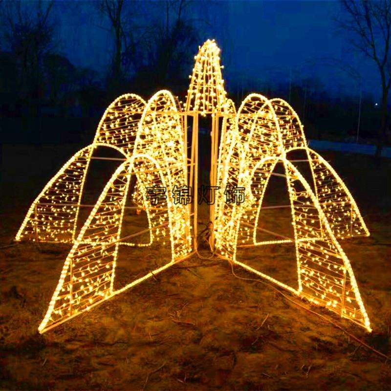 音乐喷泉3D立体造型灯梦幻灯光节新品LED动态流水喷泉灯厂家