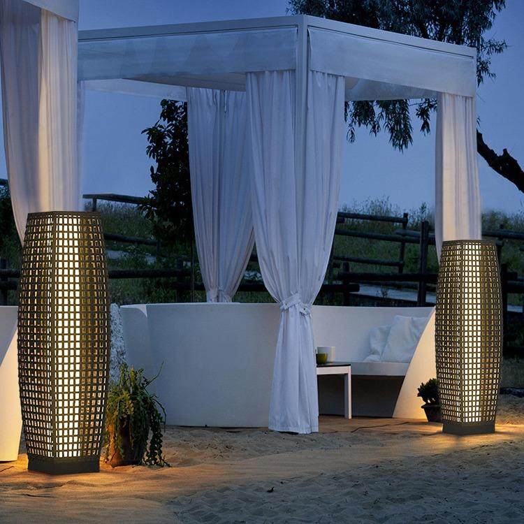 太阳能庭院灯户外落地灯防水草坪灯藤编室外装饰景观灯别墅花园灯,家装灯饰光源,草坪灯,淘宝优惠券,粉丝福利购,淘宝优惠卷