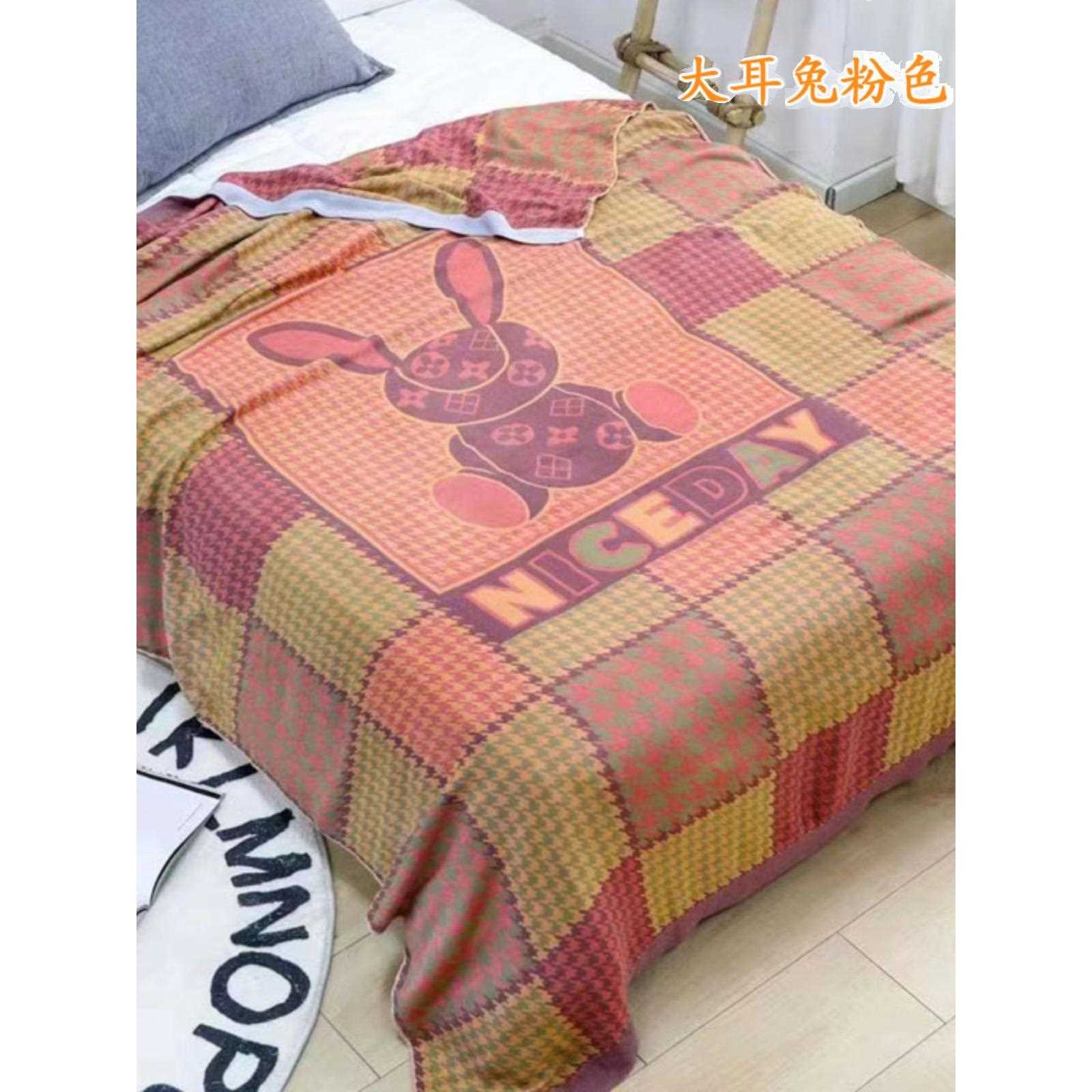 直销新款RI0T冷感盖毯竹炭纤维纱布夏季空调毯毛巾被夏凉单人尺寸