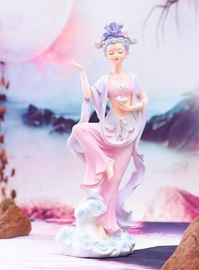 直销新款新款敦煌飞天国潮古风神女创意大摆件家居客厅桌面装饰