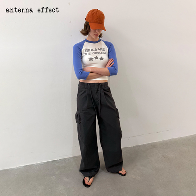 antennaeffect七分袖修身T恤