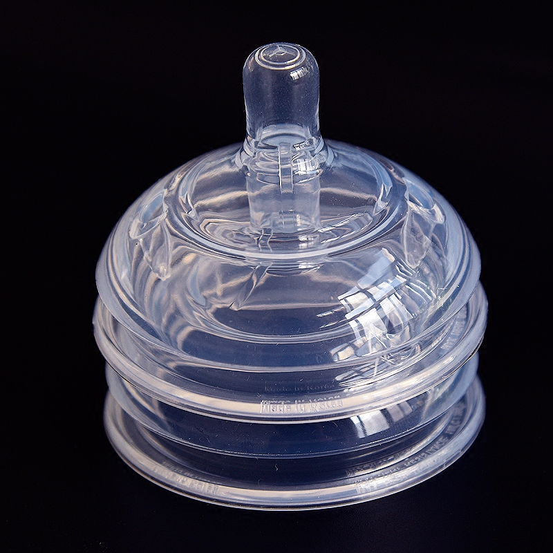 热销适配可么多么硅胶奶嘴7CM广口奶瓶婴儿一体吸管实感123滴y型