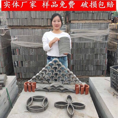 热销立青瓦条瓦拼花立瓦仿古古建立瓦立瓦条筒瓦立铺地瓦青瓦装饰