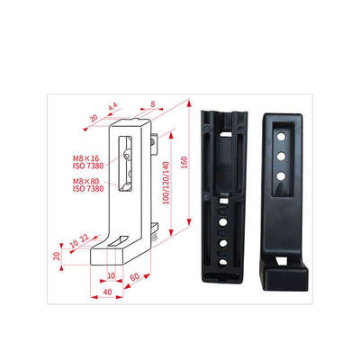 热销热销工业铝型材地脚连接件 地脚角码 地面固定角支撑组件配件