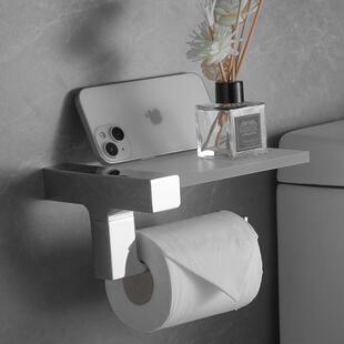 新款直销卷纸架卫生间手机纸巾架浴室置物架厕所手纸盒打孔玻璃全