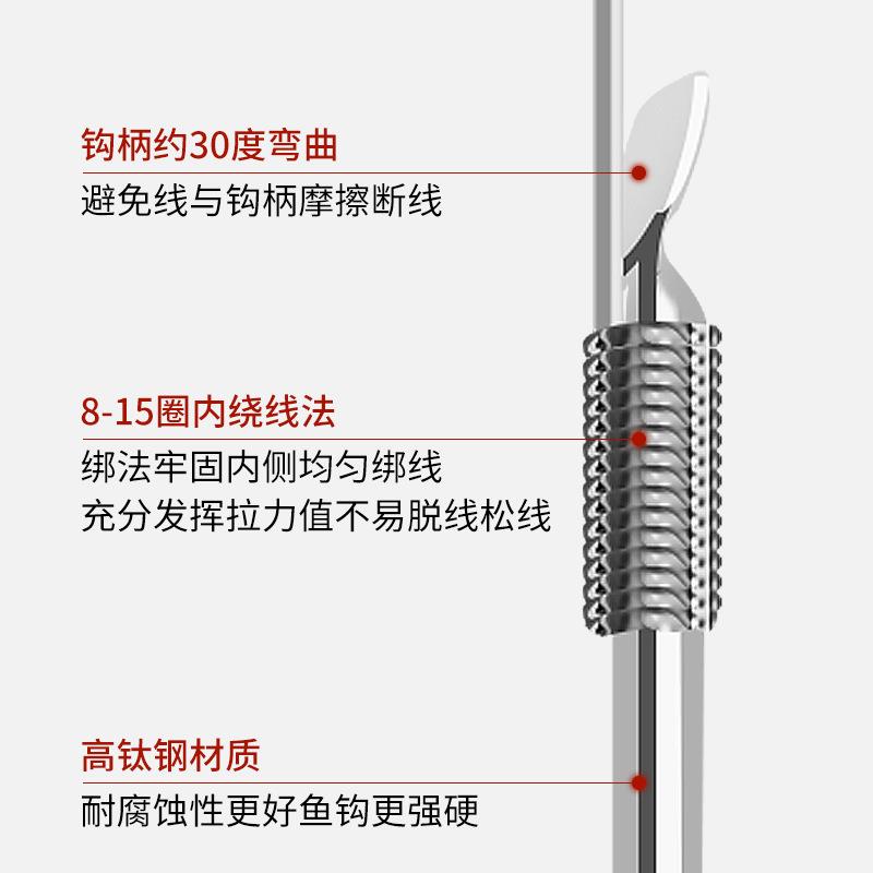 直销新款伊势尼伊豆金袖赤袖新关东金海夕有倒刺手工成品子线双钩