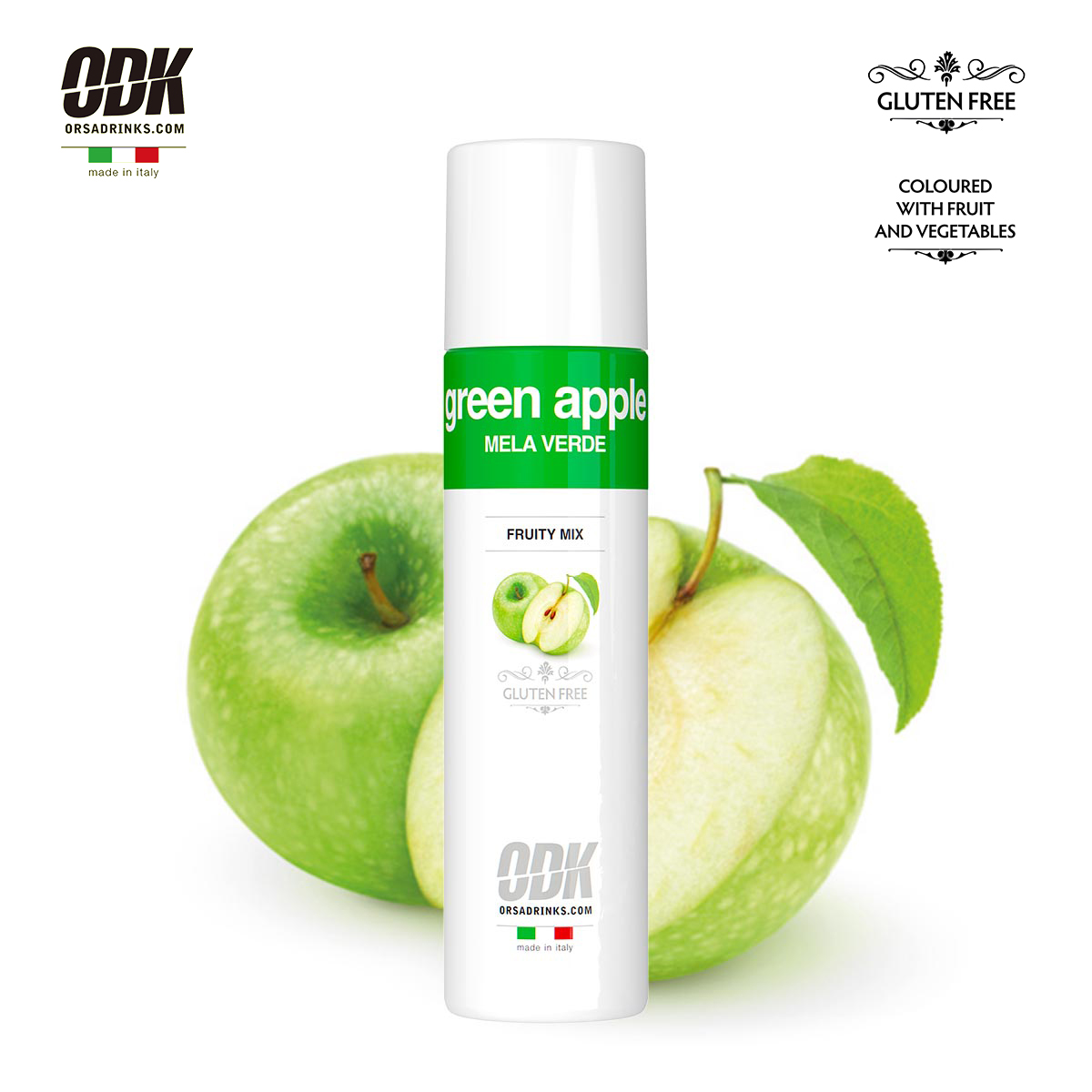 ODK青苹果果酱750ml/1kg 意大利进口口味自然专业调饮高浓度