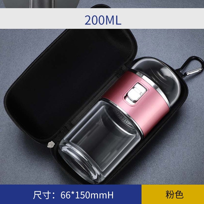 茶水分离泡茶杯男双层玻璃过滤个人便携喝水杯耐热女花茶杯子