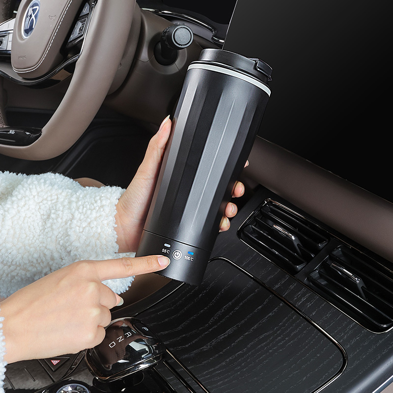 车载家用两用烧水壶12v自动加热水杯保温电热杯烧开水24v通用
