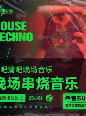 live house酒吧清吧晚场techno progressive house串烧歌曲音乐