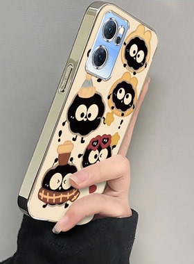 适用oppoReno7手机壳Reno7pro女新款opporone7SE全包防摔reon75G系列硅胶外壳opp0pp0ppor保护套5G男带帽煤球