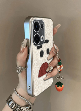 适用oppofindx8手机壳Pro新款FindX7ultra防摔全包findx6高级FIND X3 Pro好无辜表情硅胶保护套0pp0fanx5