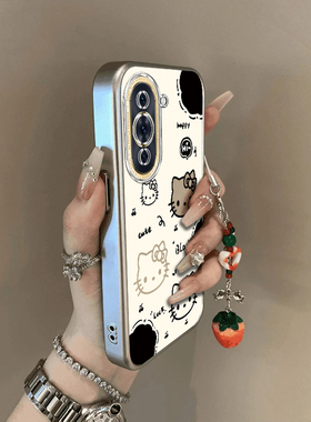 适用华为nova10手机壳nove10pro新款novo11se青春版全包noⅴa10Z防摔HiNova曲面屏note外壳猫爪凯蒂猫镂空