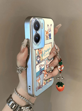 适用vivoy35手机壳y36新款Y375g兔警长y31s硅胶套y35m+全包y31s标准版防摔y33s软y32t男y30g外viv0Y3