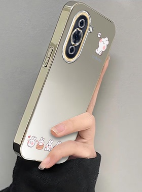 适用华为nova10手机壳nove10pro新款novo11se青春版全包noⅴa10Z防摔HiNova曲面屏note外壳晕染小白兔可爱