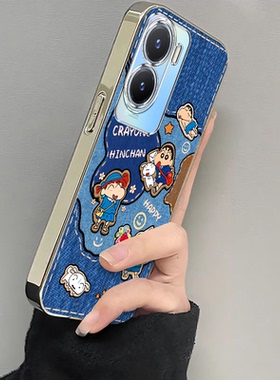 适用vivoy35手机壳y36新款Y375g牛仔小新y31s硅胶套y35m+全包y31s标准版防摔y33s软y32t男y30g外壳viv0Y3女