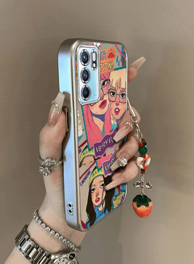 适用oppoReno6手机壳Reno6pro+新款opopreno65G全包防摔外壳reon十opp0pp0pporeno6软硅胶保护套5G潮酷女生