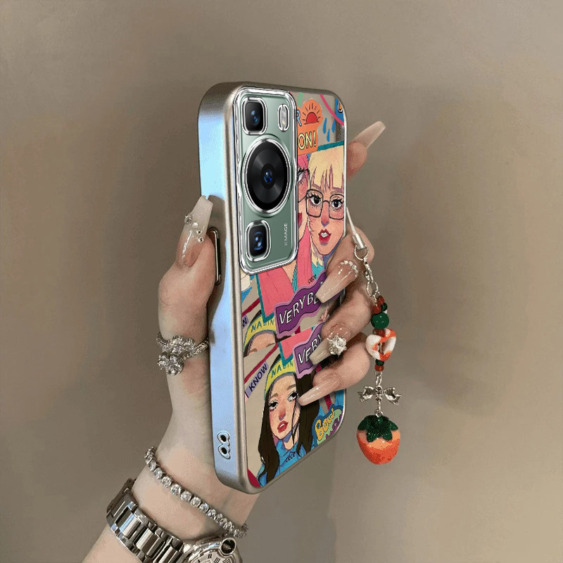 适用华为p60手机壳新款p60pro防摔全包镜头保护套p60art系列软硅胶外壳p6Opor潮酷女生男女P六零pr的带挂绳