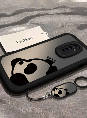 适用OPPOReno手机壳reno10倍变焦版全包边RenoAce网红新款防摔oppo卡通创意硅胶reno10x可爱软壳潮渐变熊猫