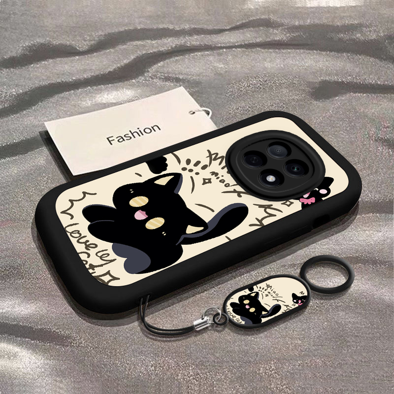 适用OPPOA5Pro手机壳OPPO A5Pr0保护套OPA新款5G外壳OPPA硅胶0PP0镜头全包防摔Por高级感05G男女可爱黑猫