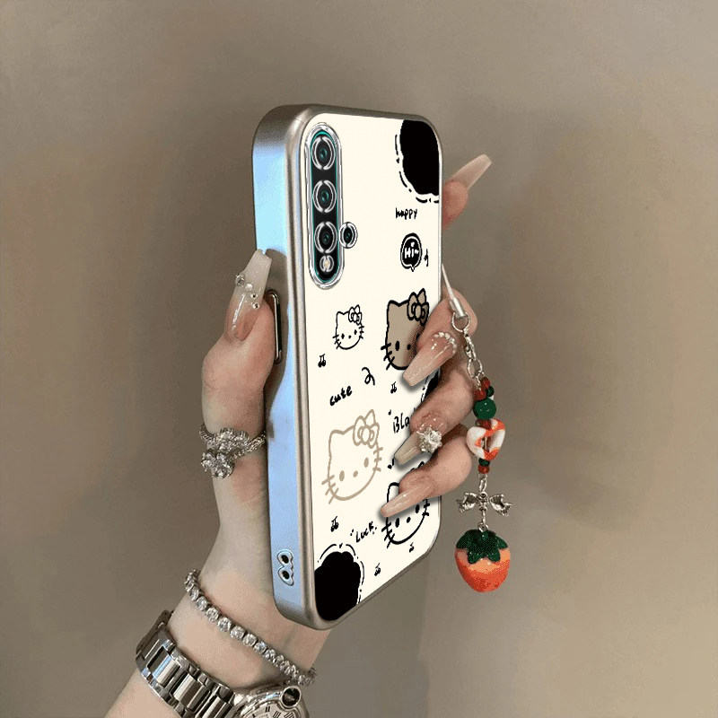 适用华为Nova5Pro手机壳nove5i新款novo5ipro保护noⅴa5z套nava硅胶nave全包note防摔外壳男女猫爪凯蒂猫镂空