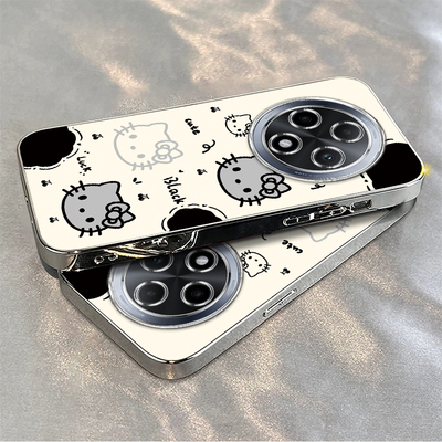 适用oppoA3pro手机壳A3/A2套A2X曲屏A2M外壳oppa25G新款opa1por5G全包A2X防摔opopA3活力版软35G黑白kt猫