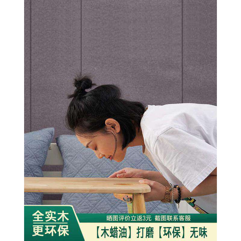 纯实木床上折叠桌懒人桌学习小桌子书桌榻榻米桌飘窗书桌炕桌大号