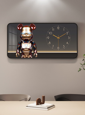 kaws大尺寸电表箱装饰画带时钟餐厅空开关盒电闸配电箱遮挡画挂画