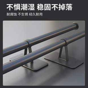 家用多功G能放夹子挂杆衣架免打孔挂 阳台晾衣架收纳整理架壁挂式