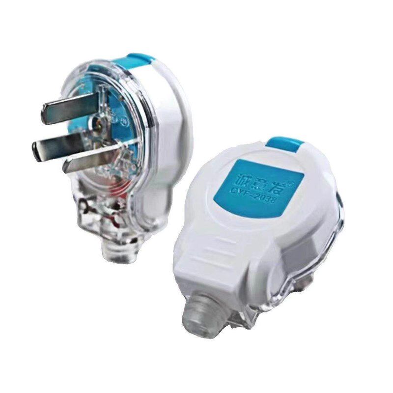 热销【4000W】插头三头大功率3扦纯铜摔不烂耐用三脚10A三角三相