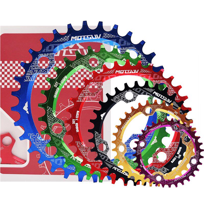 热销正负齿盘片 山地车单盘 椭圆 圆盘104 96BCD 32 34 36T 38 40