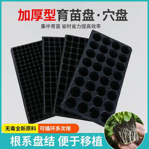 热销育苗穴盘加厚可降解塑料育苗器蔬菜多肉苗木花卉基质盘整箱批