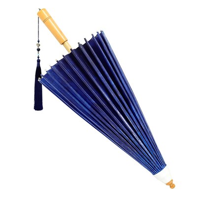 热销巧匠油纸伞晴雨两用防雨防晒泸州分水非遗手工古风蓝色桐油雨