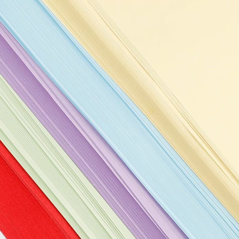 热销A4彩色纸打印复印纸彩纸儿童用手工纸折纸剪纸70克/180克办公