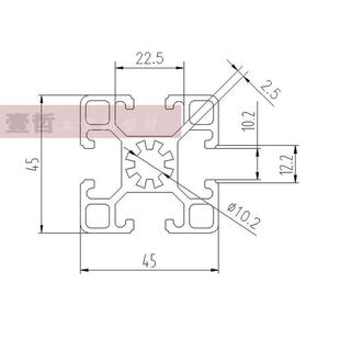 热销4545欧标铝合金型材自动化设备材料工业铝型材框架流水线金属
