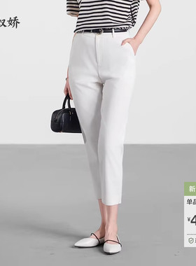 念奴娇商场同款2025年夏新品【万能百搭裤】女亚麻烟管裤CNT5590