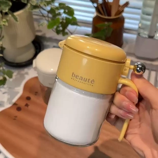 圆球调料罐盐罐密封防潮玻璃罐厨房家用调味料盒分装瓶定量调味瓶