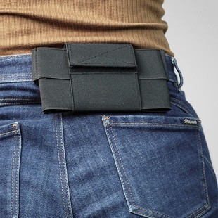 超薄贴身手机包腰包男士挂腰跑步运动穿皮带工地干活横款皮套单层