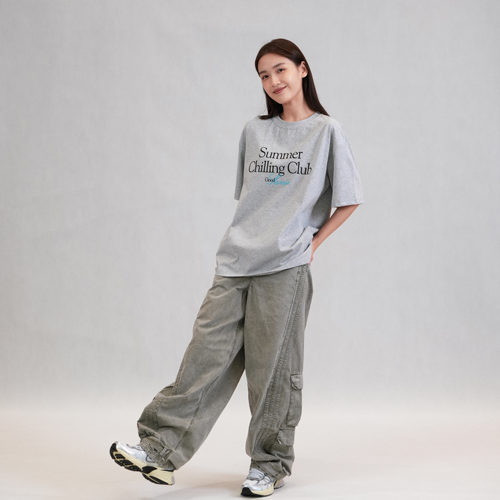 sanse短袖夏秋季舒适休闲T恤男女同款潮牌宽松上衣街头文化套头衫