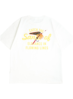 sanse短袖钓鱼系列潮牌T恤原创CTS印花舒适百搭上衣