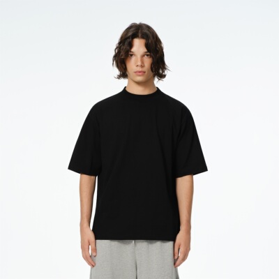 sanse中性美式T恤街头文化宽松短袖无性别主义基础版型圆领上衣