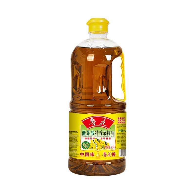 鲁花低芥酸特香菜籽油2L非转基因炒菜炒香