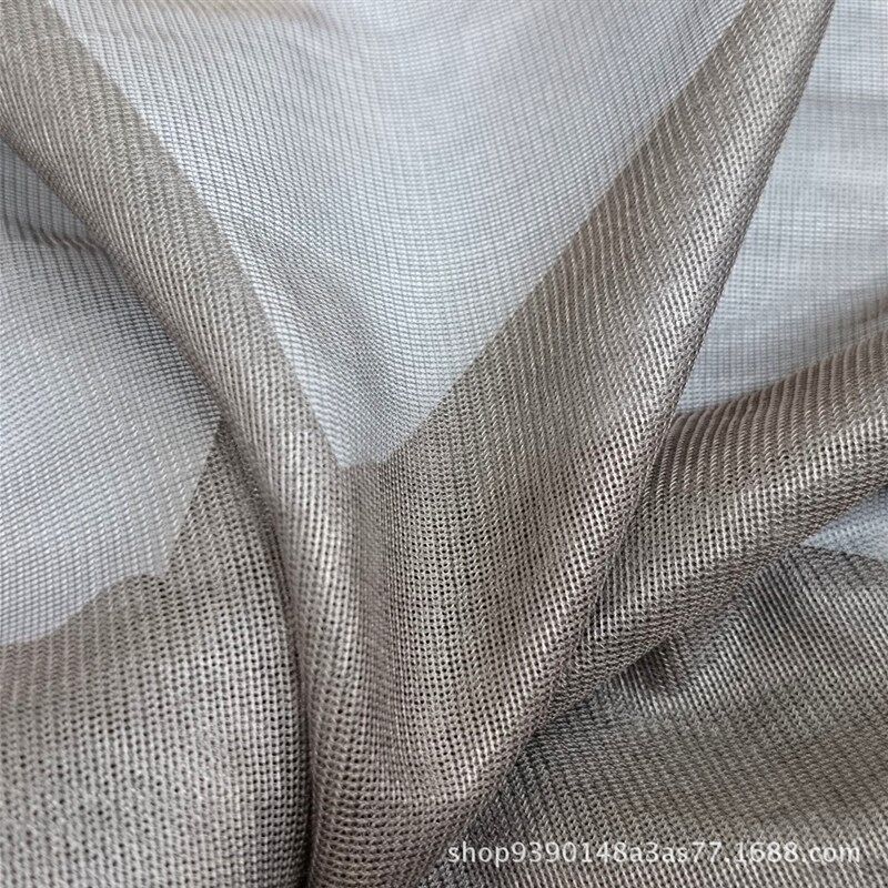 加密镀银尼龙帐篷窗帘网布银纤维面料厂家有屏蔽性能可提供